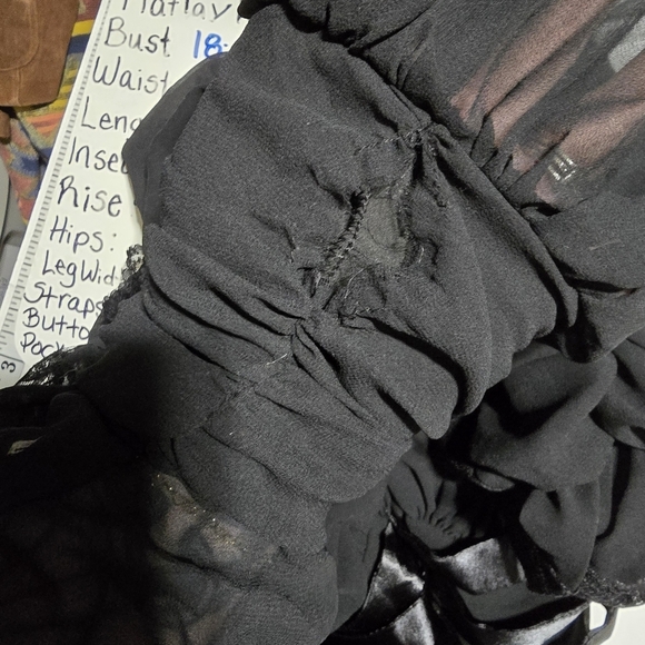 🖤 UnHoly Dolls Kill Gothic Elegant Black Lace Longsleeve Dress - Picture 6 of 7